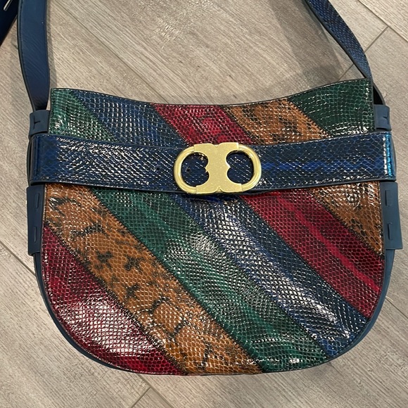 Tory Burch Gemini Link Snake Crossbody Bag - Picture 2 of 9